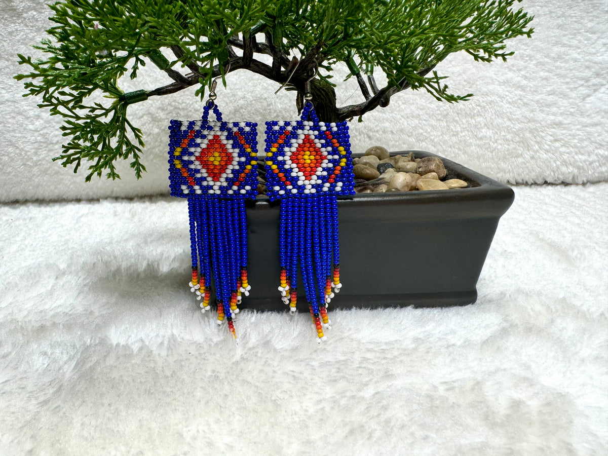 Geometric Beaded Earrings